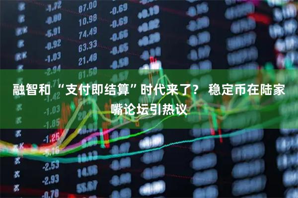 融智和 “支付即结算”时代来了？ 稳定币在陆家嘴论坛引热议